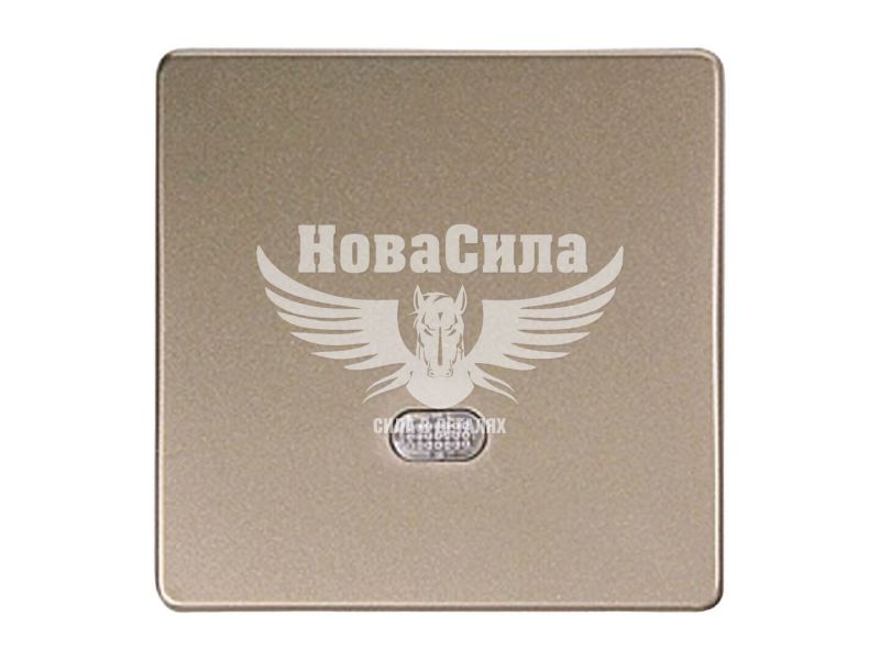 Клавиша одинарная для выключателя E.NEXT e.lux.11171L.pn.l.nickel, никель, с подсветкой (ins0040015)