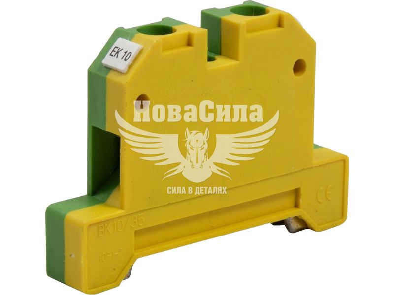 Клемна колодка заземлення набірна E.NEXT e.tc.z.din.pro.2.5, 2,5 мм2, на DIN-рейку 35 мм (p050001)