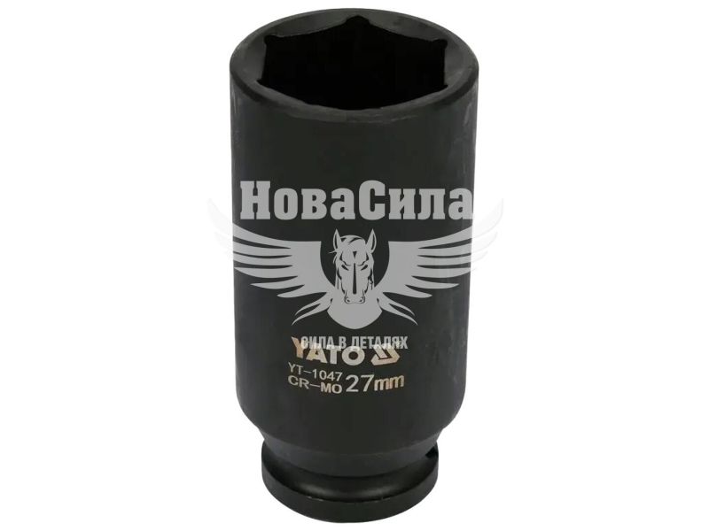 Головка торцева ударна висока шестигранна 1/2 27 мм. (Yato) (YT-1047)
