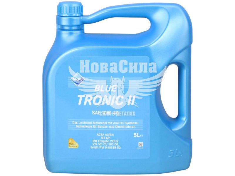 Моторна олива бензин, дизель 10W-40 (Aral) BlueTronic II 5л. (15F471)
