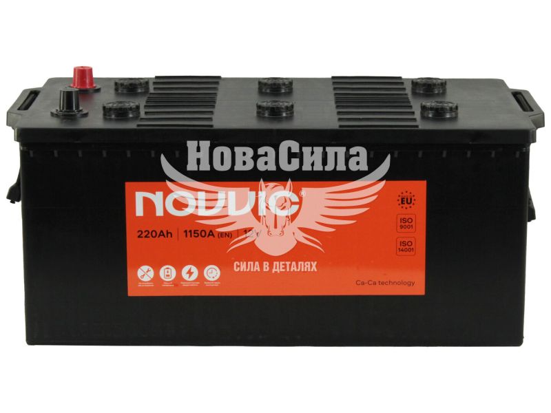 АКБ 220-А/Ч (Novvic) (L+) 1150A (518х274х215мм.) (131720412110)