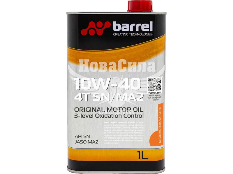 Моторна олива 4-Т 10W-40 (Barrel Original) 4T SN/MA2 1л.