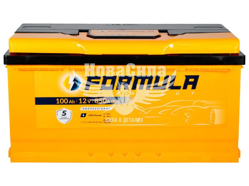 АКБ 100-А/Ч (Formula) Professional (R+) 850A (353х175х190мм.)